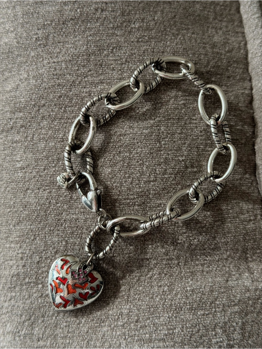 Brighton Power of Pink 2018 Breast Cancer Awareness Heart Locket Bracelet